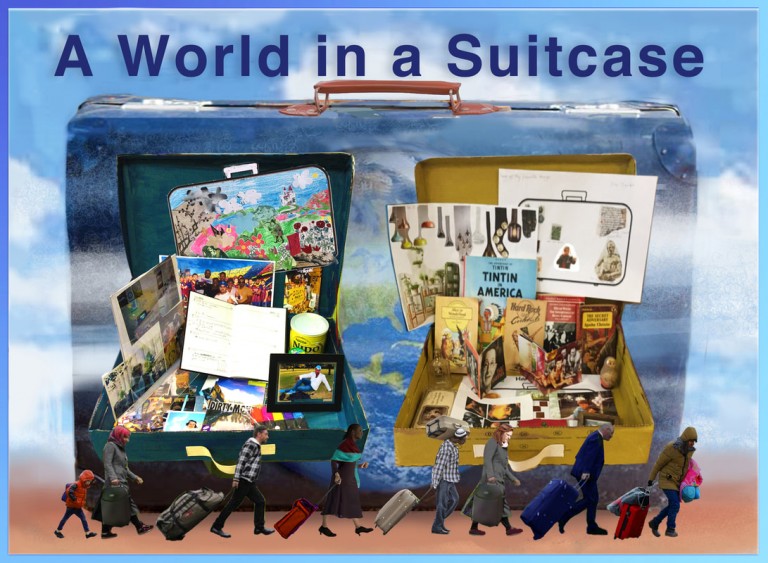 world ina suitcase image